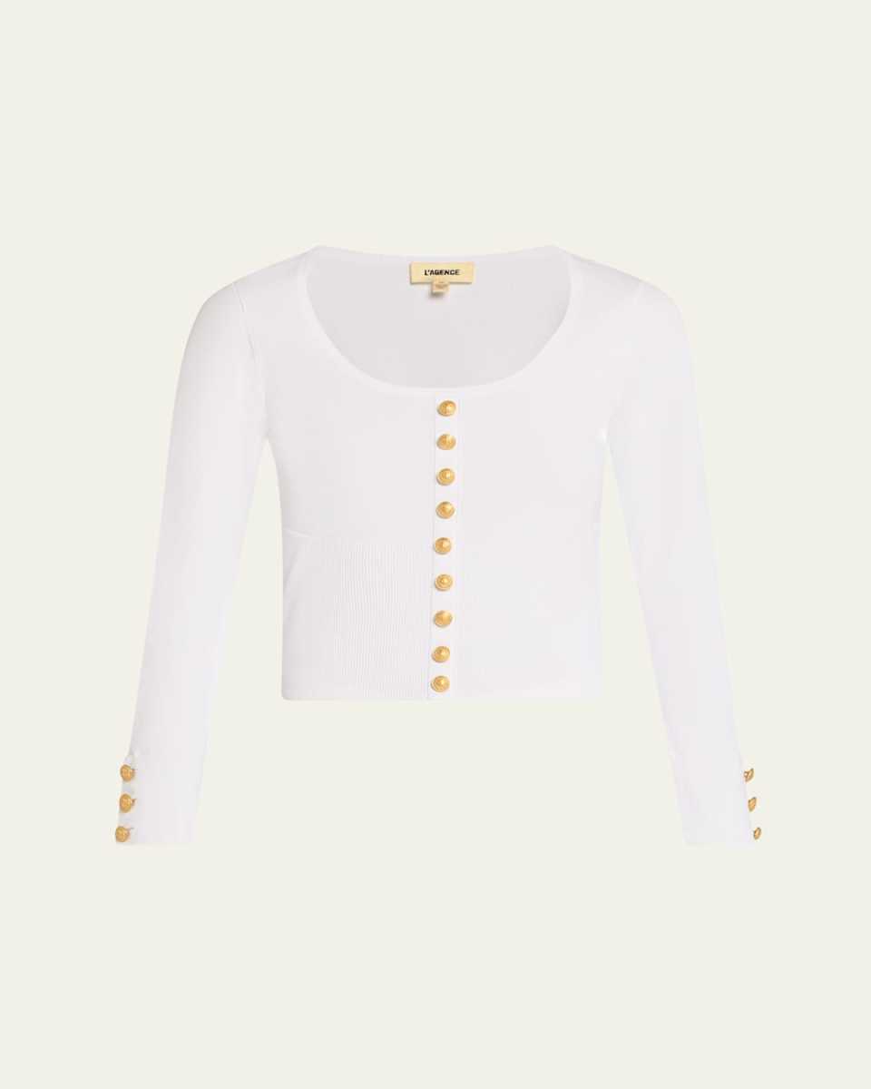 Lanette Scoop-Neck Cardigan
